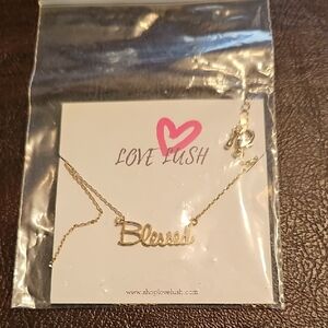 New Gold 'Blessed' Necklace Gift Jewelry Mother's Day